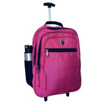Mochila Carrinho Rodinha REFORÇADA NOTEBOOK ROSA IMPERMEAVEL Mochila Carrinho Rodinha REFORÇADA NOTEBOOK ROSA IMPERMEAVEL