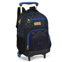 Mochila Carrinho Sonic 3 Rodinhas Luxcel Licenciado Original Mochila Carrinho Sonic 3 Rodinhas Luxcel Licenciado Original