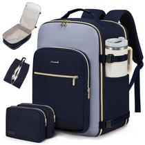 Mochila Carry on LOVEVOOK 50L para mulheres e homens com 3 cubos Mochila Carry on LOVEVOOK 50L para mulheres e homens com 3 cubos