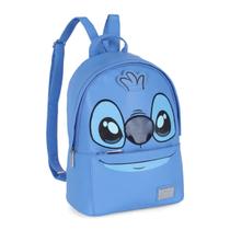 Mochila Casual Disney Stitch Azul Com Alça Feminina Luxcel