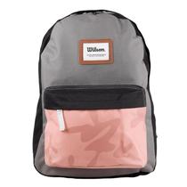 Mochila Casual em Poliester Cinza com rosa - WILSON Mochila Casual em Poliester Cinza com rosa - WILSON