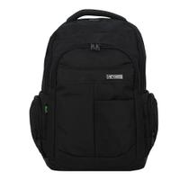 Mochila Casual em Poliéster para Notebook - M-112 - Preto Mochila Casual em Poliéster para Notebook - M-112 - Preto
