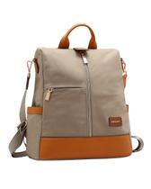Mochila Casual Feminina Anti-furto - Twill Nylon - Chenson 8785337 Natural