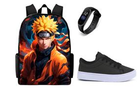 Mochila Casual Lançamento Juvenil Com Tenis Masculino E Relogio Led Top Mochila Casual Lançamento Juvenil Com Tenis Masculino E Relogio Led Top