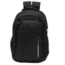 Mochila Casual Poliéster Preta 16' Grande - Xeryus 11039 Mochila Casual Poliéster Preta 16' Grande - Xeryus 11039