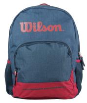 Mochila Casual Urban Wilson em Poliester Azul e Vinho 65011030NB