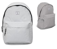 Mochila Casual Yins Convoy em Nylon Cinza Claro 16"- Convoy