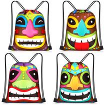 Mochila Censen 24 peças com cordão impermeável havaiano 30x25cm Mochila Censen 24 peças com cordão impermeável havaiano 30x25cm