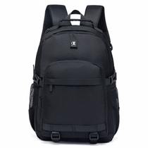 Mochila Champion Preta Reforçada Trabalho Bolsos Espaçosa