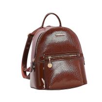 Mochila Chenson Lagarto Verniz de Costa 82905 - Feminina