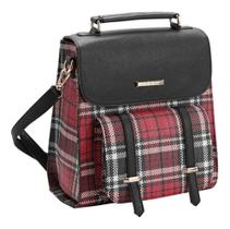 Mochila chenson - príncipe de gales - 8481875-029 (vermelho) Mochila chenson - príncipe de gales - 8481875-029 (vermelho)