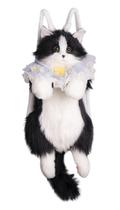 Mochila Chongker Stuffed Animals Cute Cat Plush preta grande