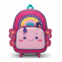 Mochila Clio Kids Rodinha 3D Temas Borboleta e Abelha Mod:Borboletinha