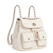 Mochila CLUCI Small Tabby Vegan Leather preta