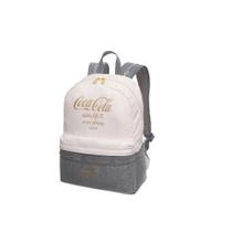 Mochila Coca-Cola New Play - Cinza/Creme