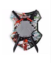 Mochila Com 2 Espadas De Plástico E Shuriken De Papel