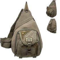 Mochila Com Alça Transversal Em Lona Reforçada Kvn Grande Mochila Com Alça Transversal Em Lona Reforçada Kvn Grande