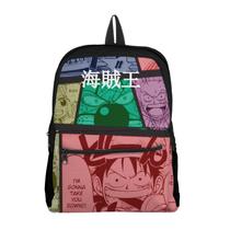 Mochila com Bolso Escolar Avulsa Infantil One Peace Menina e Menino