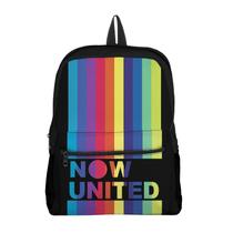Mochila com Bolso Escolar Avulsa Juvenil Grupo Musical Mundial
