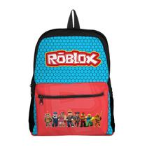 Mochila com bolso Escolar Infantil Avulsa Jogos Roblox Menino e Menina