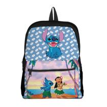 Mochila com Bolso Escolar Infantil Avulsa Lilo e Stitch Menina