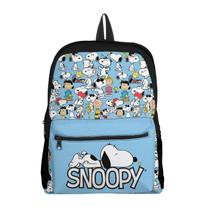 Mochila com Bolso Escolar Infantil Avulsa Snoop Menina e Menino