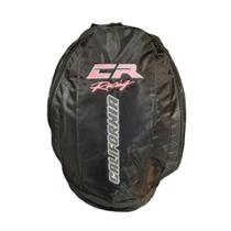 Mochila Com Capa California Racing Preto e Rosa