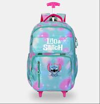 Mochila Com Carrinho Escolar Bolsa Menina Reforçada