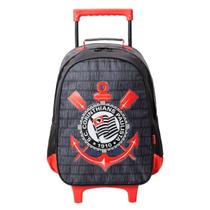 Mochila Com Carrinho Escolar Corinthians Infantil Xeryus