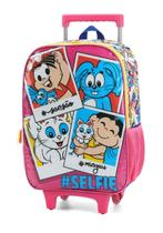 Mochila com Carrinho Infantil Turma da Mônica - Luxce