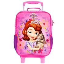 Mochila com Carrinho Princesinha Sofia Pink Dermiwil 49090