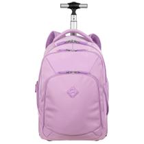 Mochila com Carrinho Sestini Rolling 2 Comp Lilás Pérola