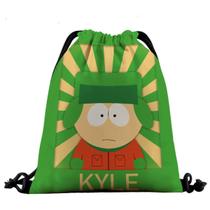 Mochila com cordão Kyle's South Park Anime 32x39cm