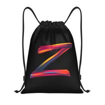Mochila com cordão Pazacon Initial Black para academia esportiva