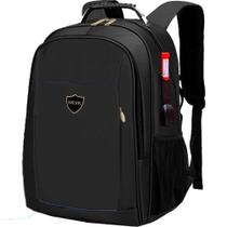 Mochila Com Entrada Usb E Fone De Ouvido Masculina Feminina