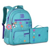 Mochila Com Estojo Fichário Kit Escola Rebeca Bonbon Premium Mochila Com Estojo Fichário Kit Escola Rebeca Bonbon Premium