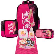 Mochila com Lancheira Barbie Completa e Acessórios Toys 2U