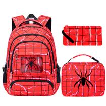 Mochila com lancheira FunnyGifts Kids para meninos de 4 a 12 anos