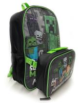 Mochila com lancheira para meninos Bioworld Minecraft Mochila com lancheira para meninos Bioworld Minecraft