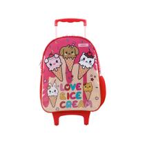 Mochila com Rodas 16 Xeryus Infantil Sorvete - 12320