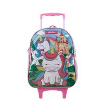 Mochila com Rodas 16 Xeryus Infantil Unicornio - 12330