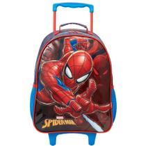 Mochila com Rodas 40cm - 16 Spider-Man Blue Xeryus 13330 Mochila com Rodas 40cm - 16 Spider-Man Blue Xeryus 13330