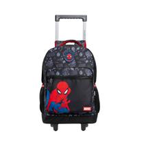 Mochila com Rodas Alças 17 Base Spider-Man College - Xeryus Cor:Preto Mochila com Rodas Alças 17 Base Spider-Man College - Xeryus Cor:Preto