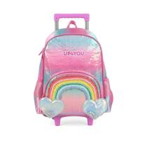 Mochila Com Rodas Arco Íris - Rosa - Up4you Mochila Com Rodas Arco Íris - Rosa - Up4you