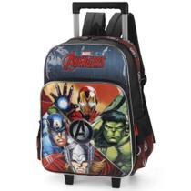 Mochila com rodas avengers preto un