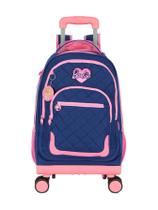 Mochila Com Rodas E Costas Luxo Barbie Oficial MC47707