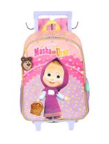 Mochila Com Rodas E Costas Masha e o Urso Oficial IC40942