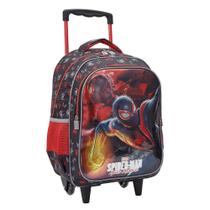 Mochila com Rodas Escolar 14 Spider Man Metal