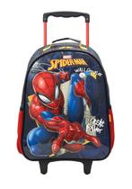 Mochila com Rodas Escolar 16" Spider Man Black Basic - Xeryus