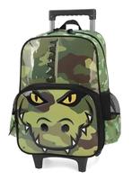 Mochila com Rodas Infantil Up4You Croco Verde - Luxcel